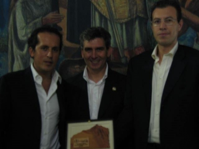 da sx Vincenzo lombardo, Andrea Pontremoli DG Ibm, Simone Marini Softpeople